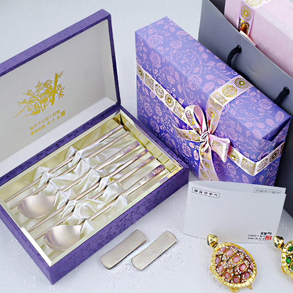 고집몰 오부자 손조각거북이 방짜유기 2인 수저세트 B 109,740원