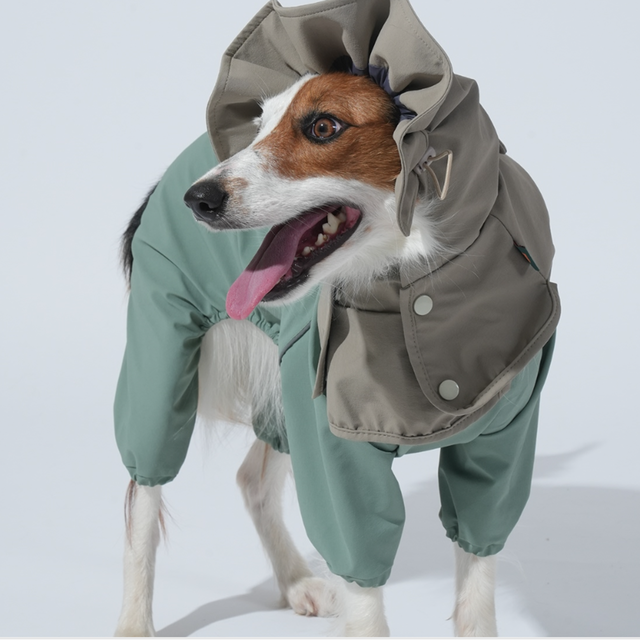 4XL-5XL 퍼피갤러리 고 프로 웨더 올인원 강아지 레인코트 대형견옷 리트리버옷 제라미펫 78,000원