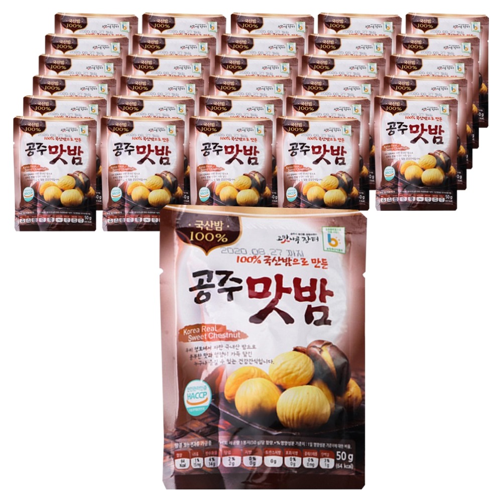 고맛나루 공주맛밤, 50g, 30개 53,840원