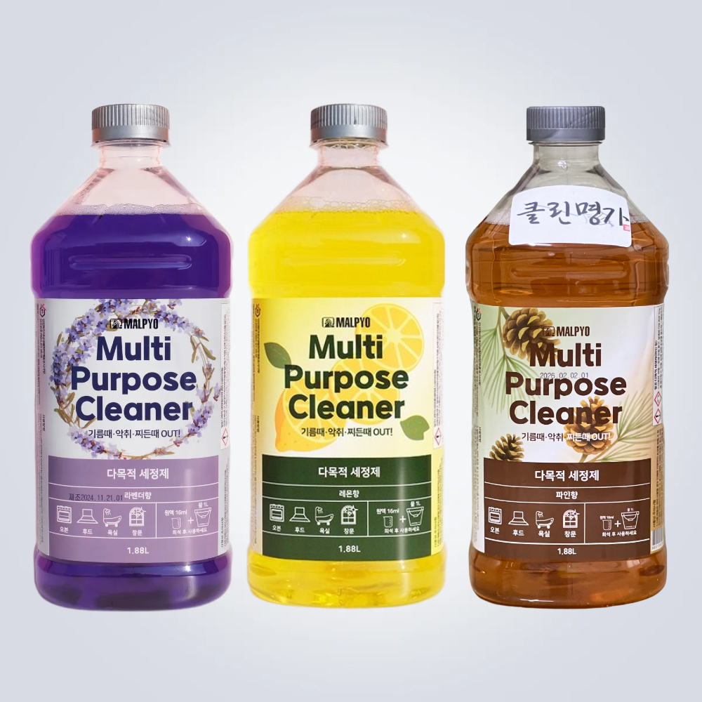 말표 다목적 세정제 라벤더향+레몬향+파인향 1.88L 애견 동물 화장실 악취 냄새제거 탈취 파인솔, 1개 45,000원