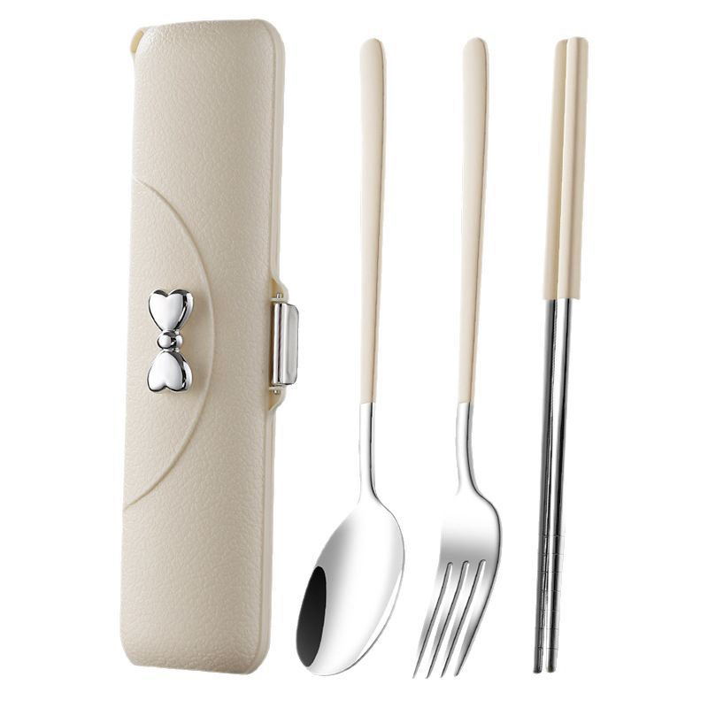 ZOZOFO 스텐 수저 포크 휴대용 무소음 도시락 수저 4p 스푼 젓가락 포크 케이스 업소용숟가락 케이스 한식수저 7,920원