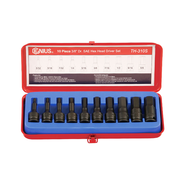 [GENIUS] 3/8인치 임팩육각비트소켓세트 임팩트복스셋트 10pcs 인치타입 37,900원