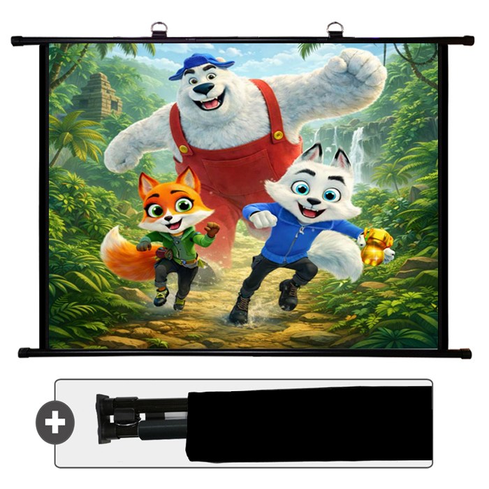 [당일배송]특허받은 빔스크린 가방포함 빔프로젝터스크린 프로젝터스크린 4:3/16:9 호환 40/60/80/100/120인치/울트라매트원단/캠핑용/회의용/이동형/교육용/가정용스크린1 29,300원