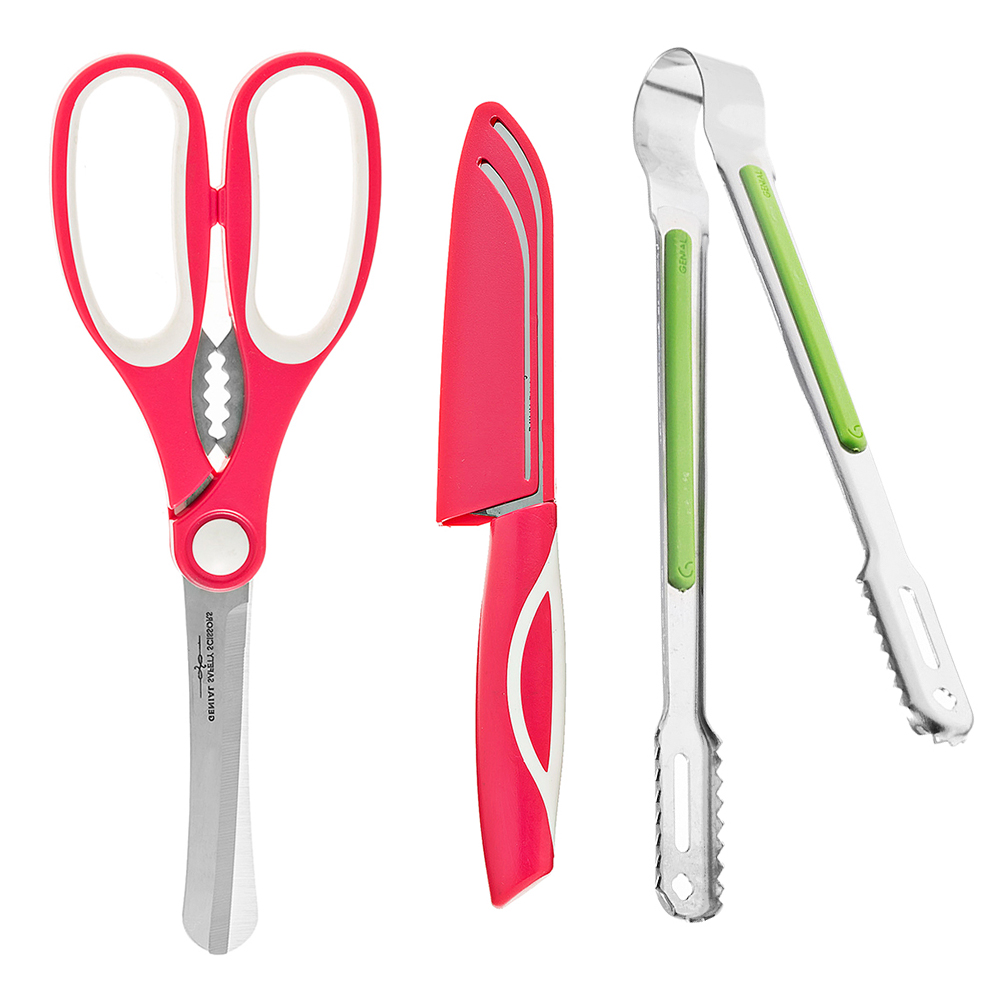 제니얼 캠핑용품 GC시리즈 J타입 샤르망양손가위 + 다용도집게 대 + 샤르망집과도 소 세트 9,110원