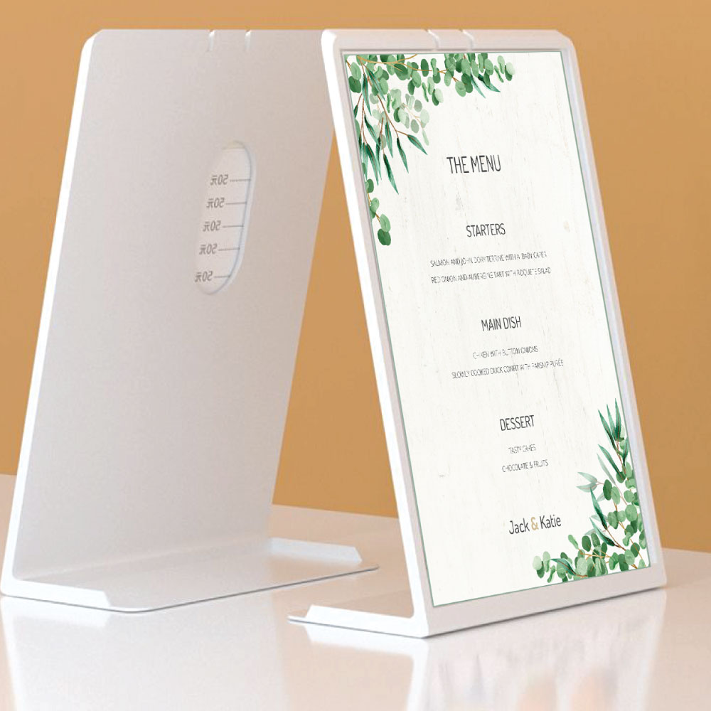 아트파니 카페 메뉴판 꽂이 안내판 아크릴메뉴판 디지인 식당 테이블 미용실 쇼케이스 L자형 A3 A4 A5 4개, 블랙, 4개 32,100원