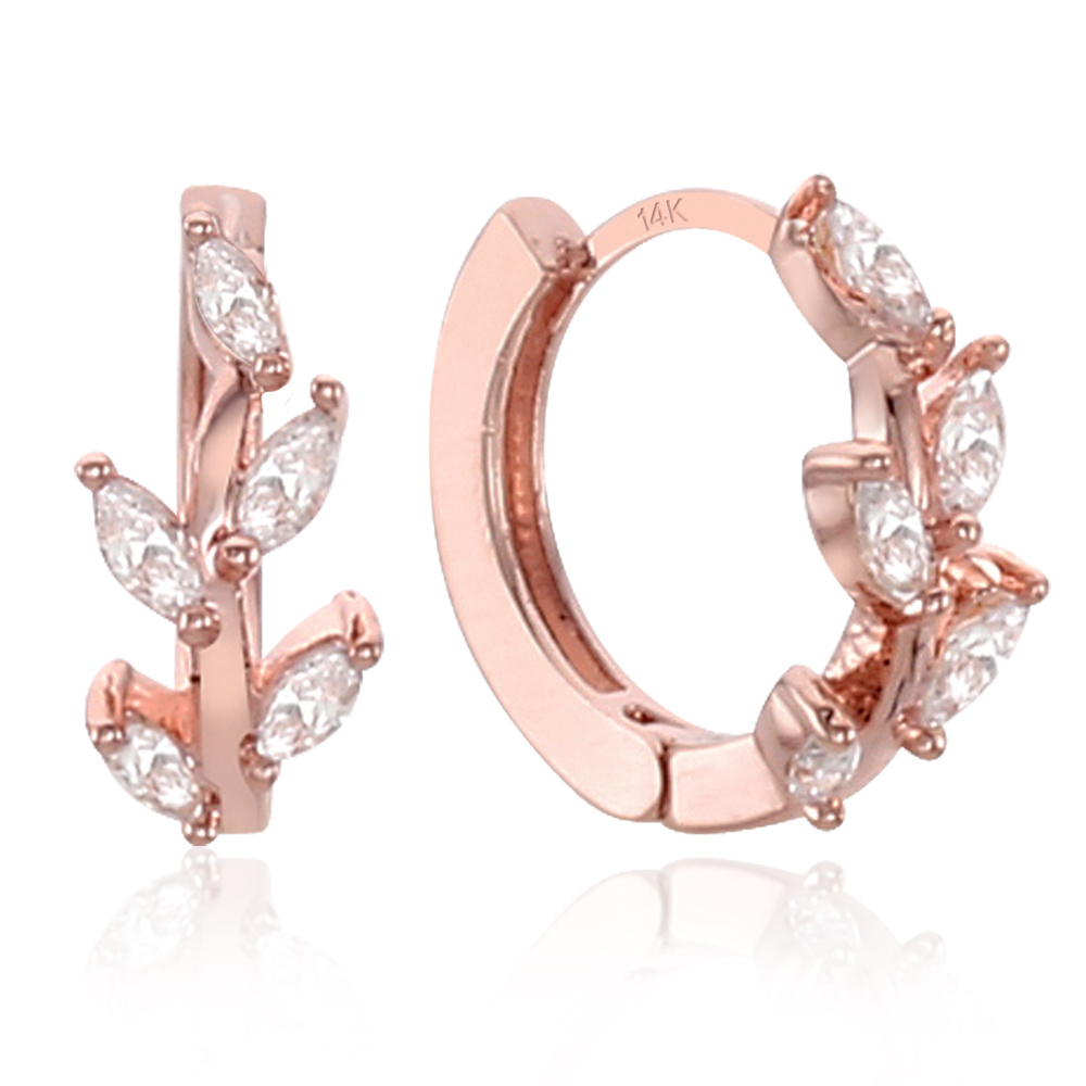 레베르 여성 링 귀걸이 데일리 무드 14K 골드핀 원터치 귀걸이 9,980원