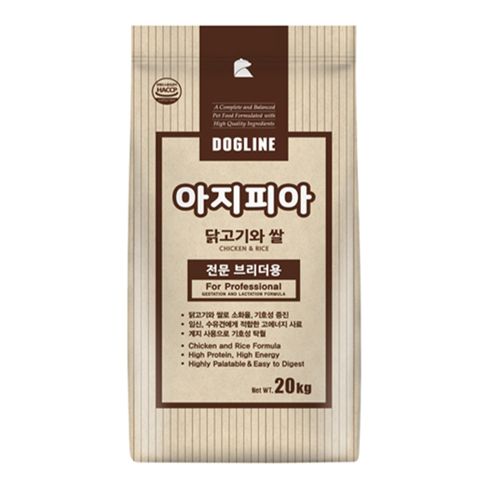도그라인 아지피아 건식사료, 닭, 20kg, 1개 46,500원