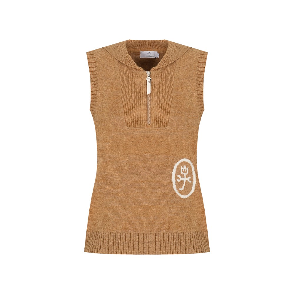 까스텔바작 여성 변형 에리 니트 베스트_BGDFSV501 108,000원