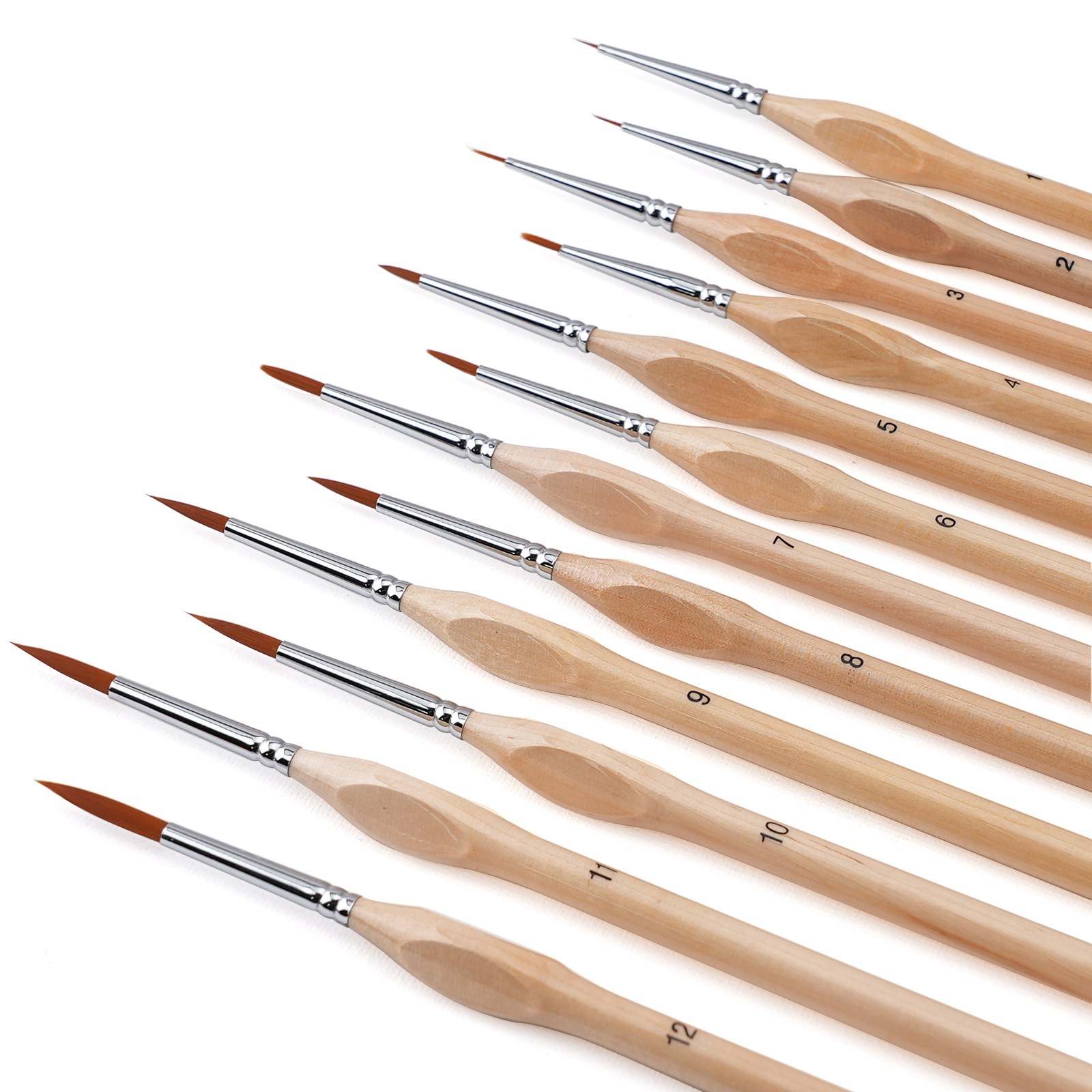 다용도 라인 세필붓 12종 세트, 1세트 16,800원