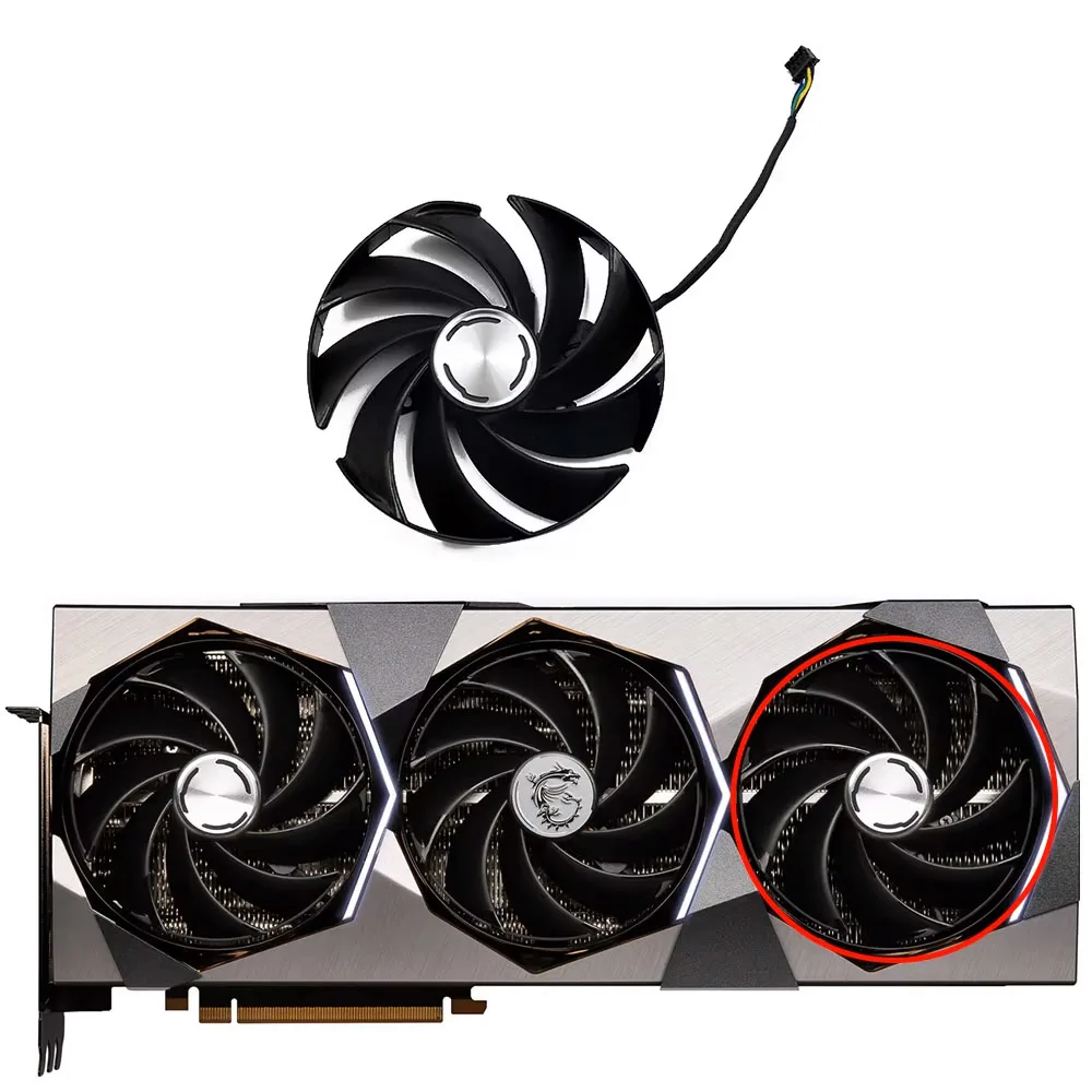 MSI 지포스 RTX 4070 Ti SUPRIM 비디오 카드 팬 그래픽 95MM PLD10020B12H 31,800원