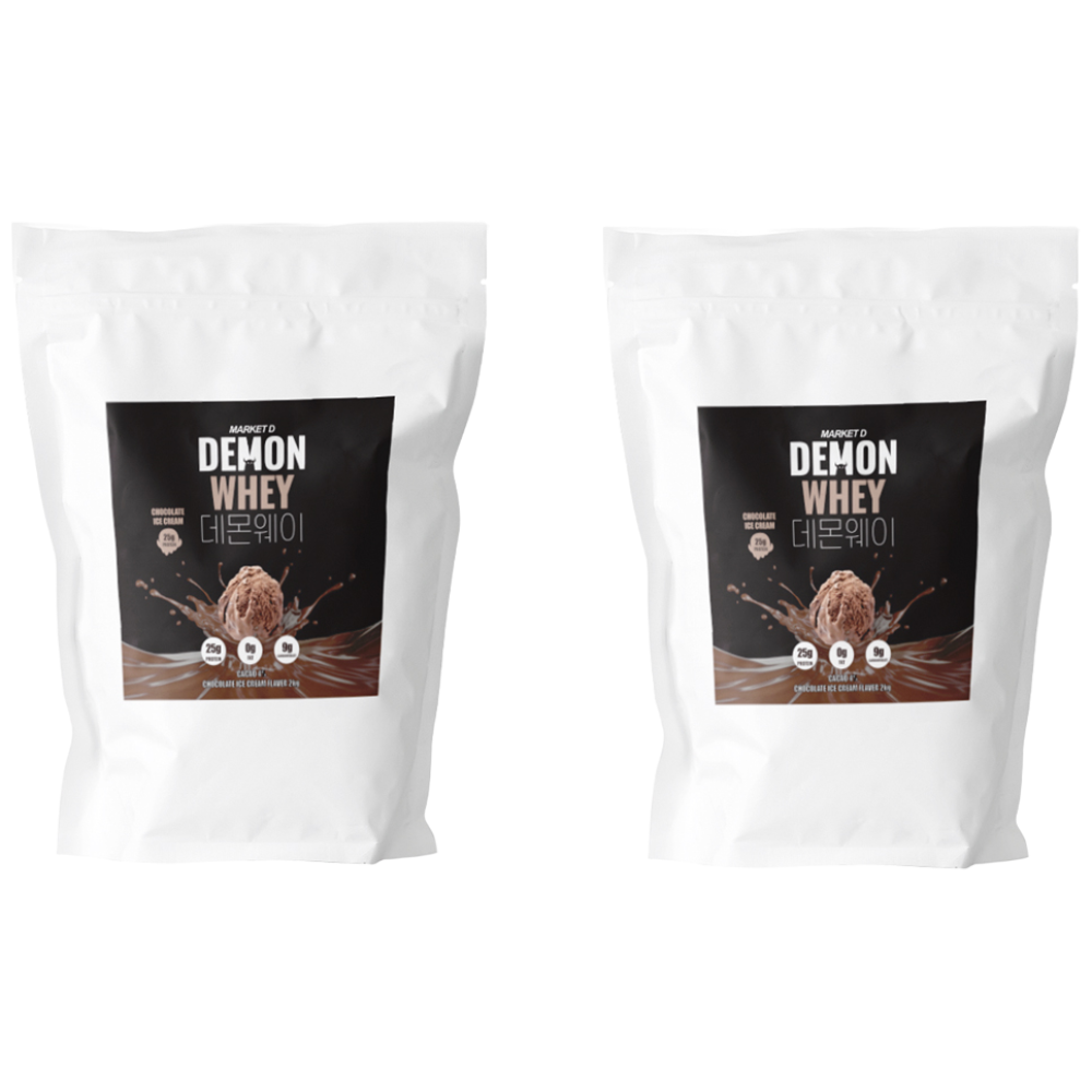 1+1 데몬웨이 2kg x2 근육 헬스 초코 웨이 WPC 프로틴 단백질 가루 보충제 파우더, 2kg, 2개 59,800원