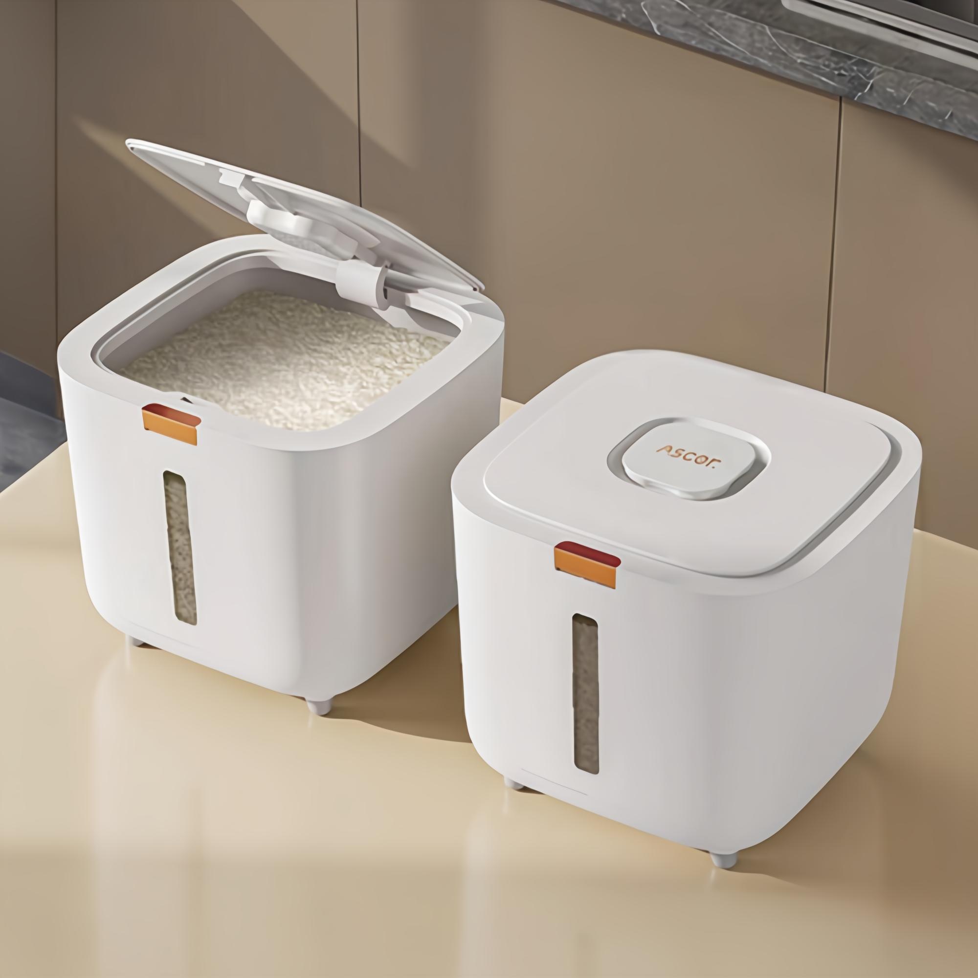 살림살림 이중밀폐 원터치 오브제 쌀통 10kg 16,400원