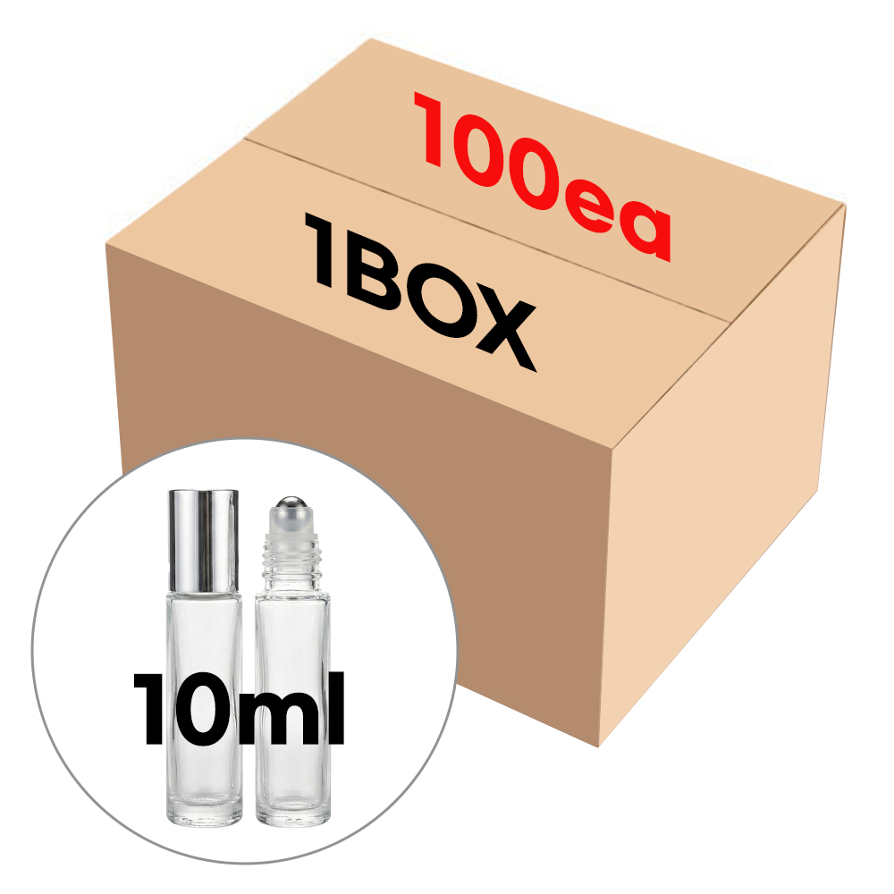롤온 두꺼운 실버캡 투명 10ml (1BOX 100개) 향수용기 공병 블랙 뚜껑 도톰한용기 57,000원