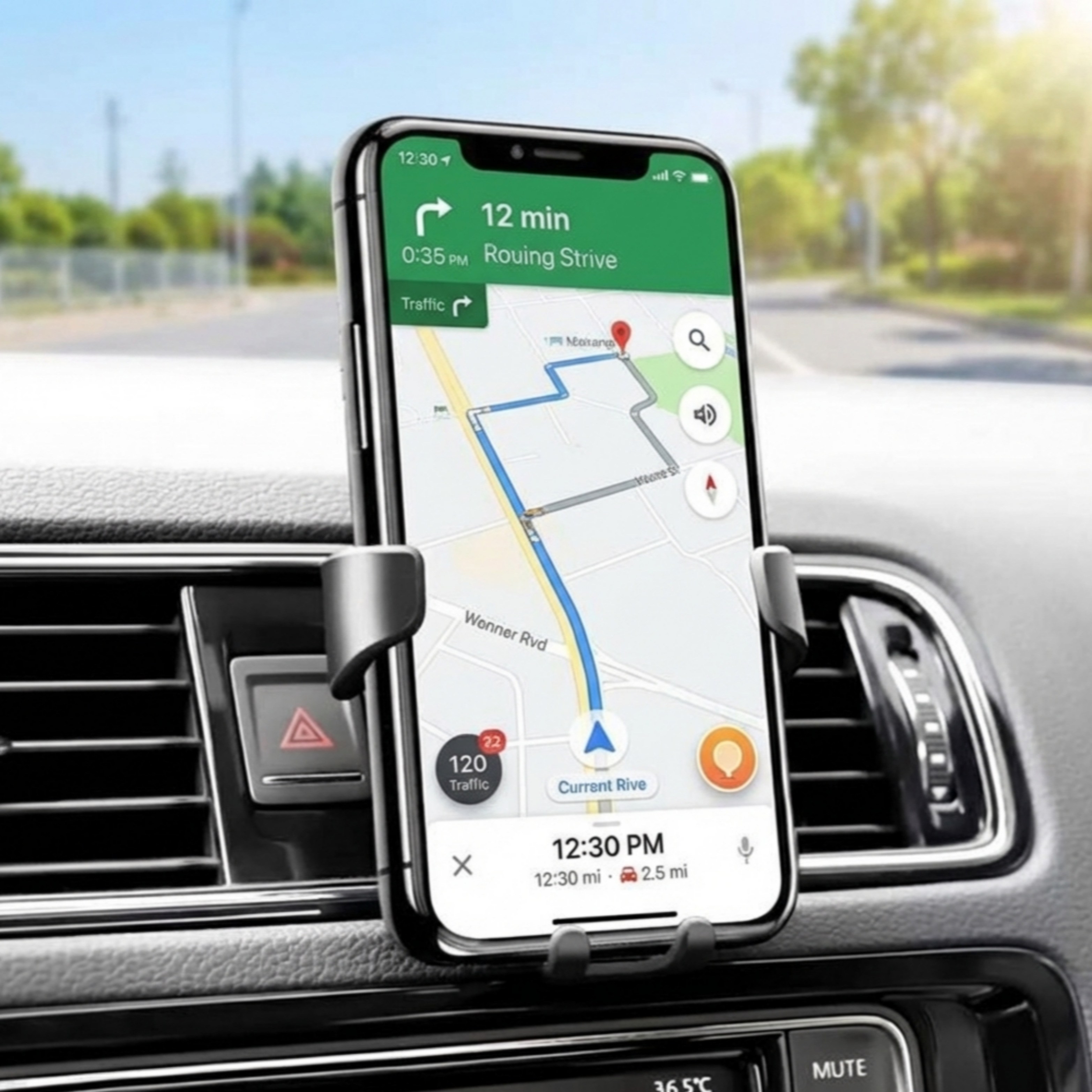 핸즈프리 클립형 차량 핸드폰 거치대, 블랙, 1개 8,100원