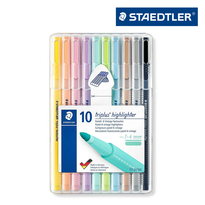 스테들러 트리플러스 362CSB10 파스텔형광펜 10색, 단일상품 14,400원