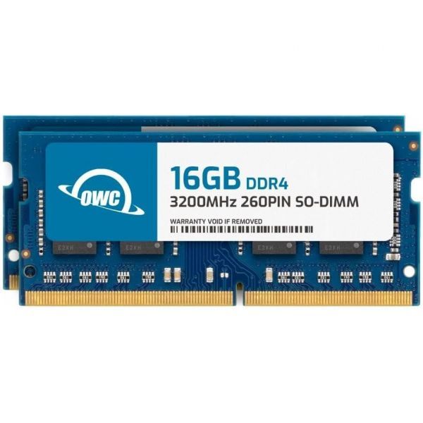 램 속도 향상 OWC 32GB2x16GB DDR4 3200MHz PC4-25600 CL22 1RX8 비ECC SODIMM 1.2V 260핀 노트북 메모리 RAM 업그레이드 모듈 94,100원