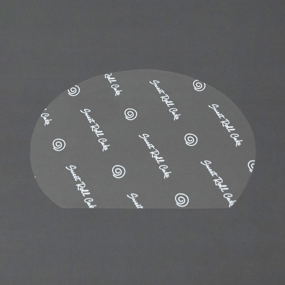 조각 생크림 롤케이크 도지마롤 반달형 포장 비닐 화이트 패턴 400매, 1세트, 400개 4,000원