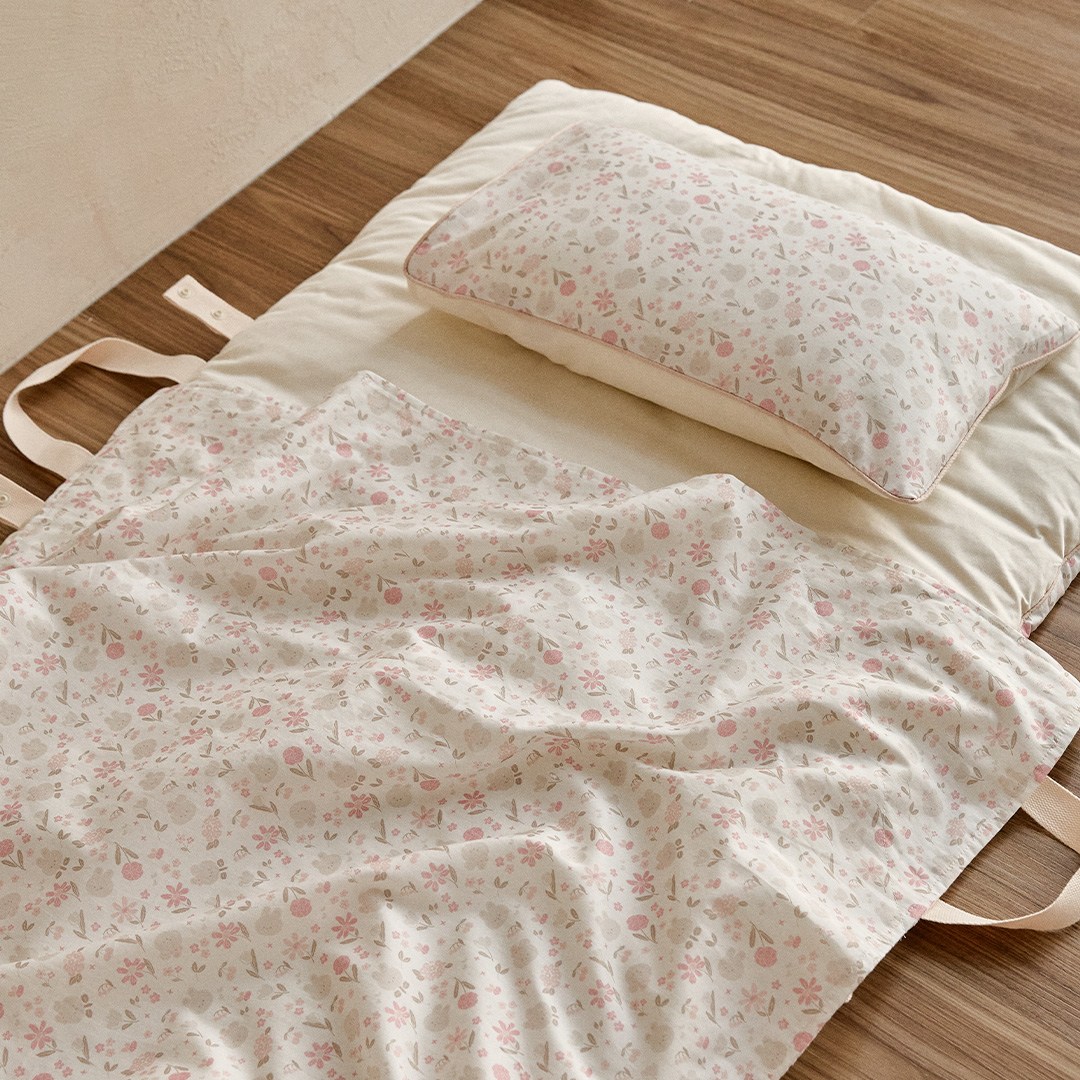 돗투돗 퓨어코튼 리버서블 휴대용 낮잠패드+베개커버 (속통 포함), 코코바니 69,000원