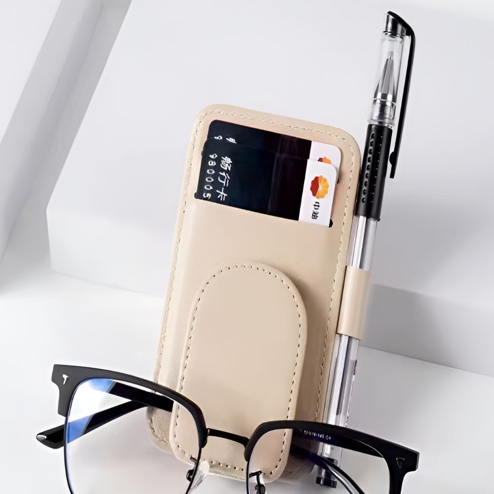 다성 차량용 썬바이저 수납 카드 포켓, 베이지, 1개 9,900원