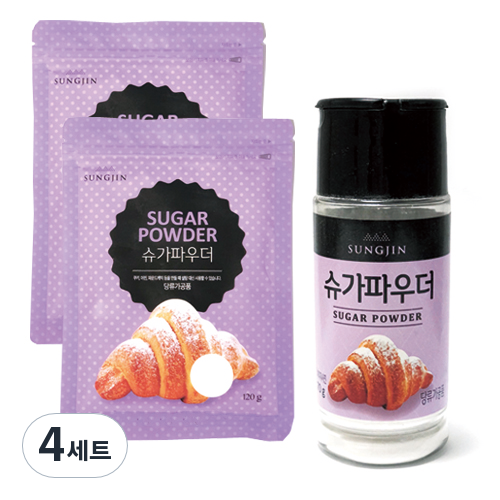 성진 슈가파우더 용기형 90g + 슈가파우더 지퍼형 120g 2p, 330g, 4세트 32,500원