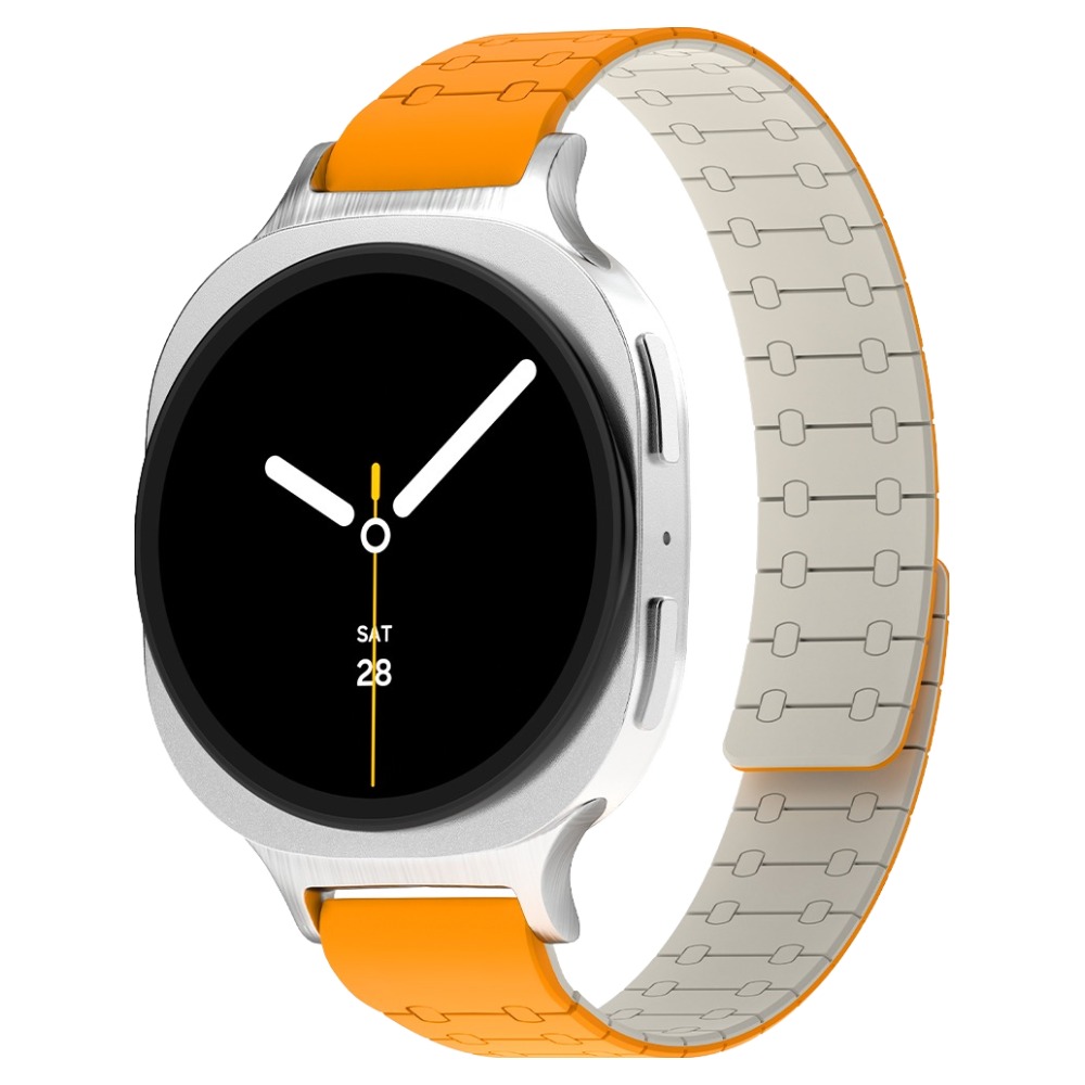 아이몰 갤럭시워치 초경량 에어핏 실리콘 마그네틱 스트랩, 오렌지크림, 1개 19,800원