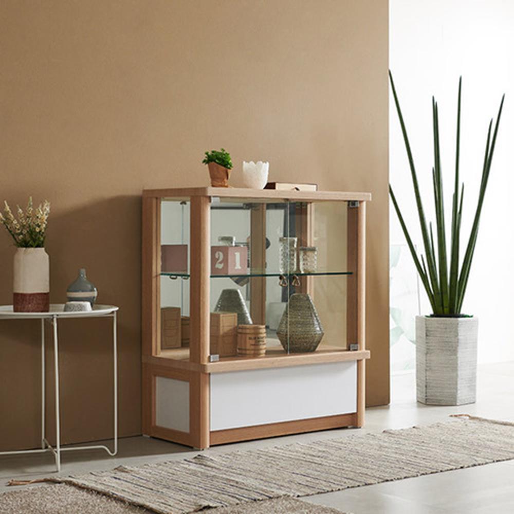 리츠데코 노블 서랍형 양주장 760 3단 유리장식장 소품진열장 서랍/수납장>>진열장/장식장 260,800원