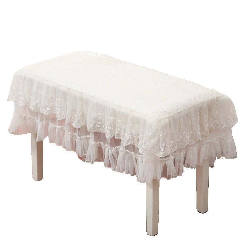 SKANDSALO 캐주얼 럭셔리 레이스 직사각형 북유럽 피아노 의자 커버, A + 2인용 스툴 커버 78*38, 1개 32,900원