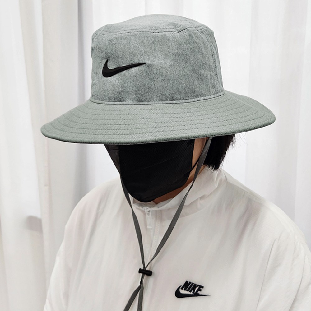 나이키 드라이핏 버킷햇 에이팩스 UV 자외선 차단 모자+THE HENEM 더스트백, 그레이, 현재가 44,900원