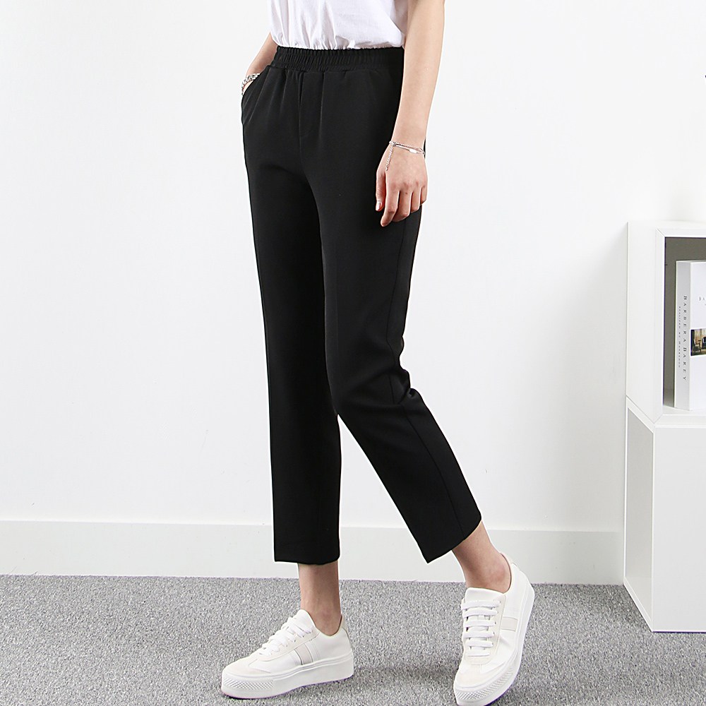 숏/기본/롱 S~3XL 여성용 빅사이즈 밴딩슬랙스 정장바지 라이크 밴딩팬츠 39,800원