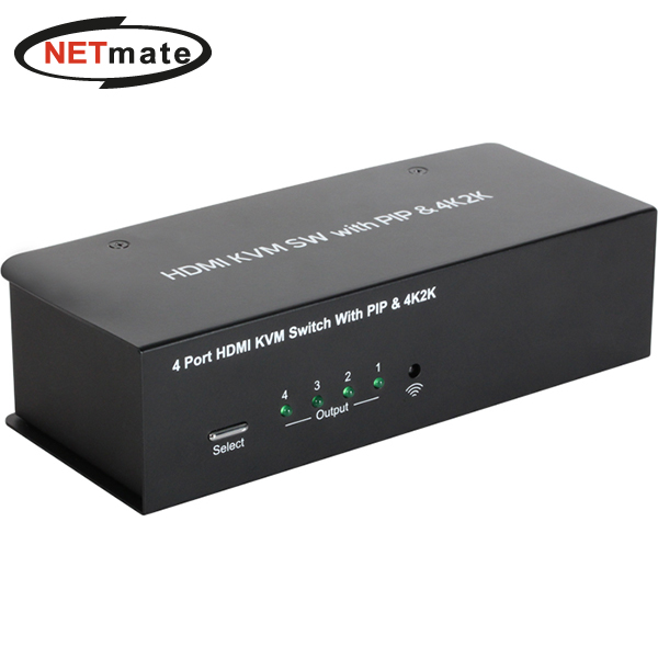 NETmate 4:1 HDMI KVM 스위치 (NM-HK04P) 스위칭허브/서버-KVM, 선택없음, 1개 235,000원