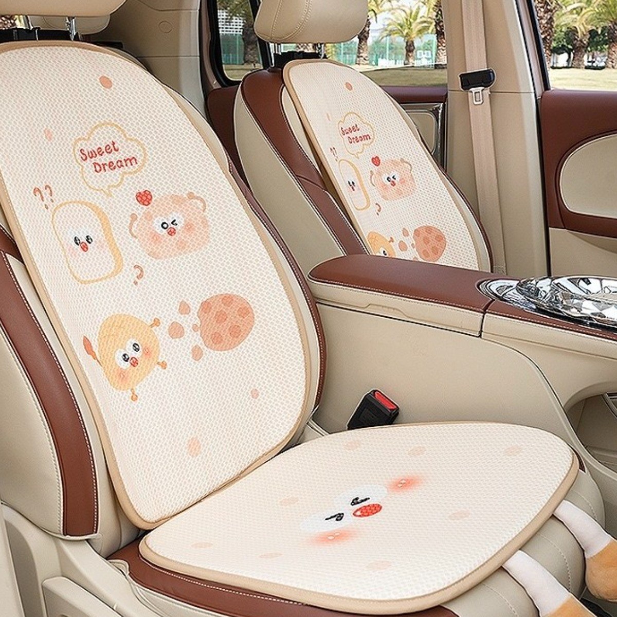 더빌리언 자동차 귀여운 캐릭터 시트커버 차량용 등받이 방석 시트 50,000원