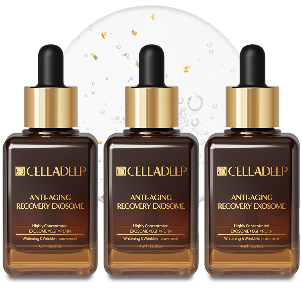 셀라딥 탄력 주름 개선 PDRN 엑소좀 EGF 안티에이징 리프팅 골드 앰플 세럼, 3개, 45ml 114,000원