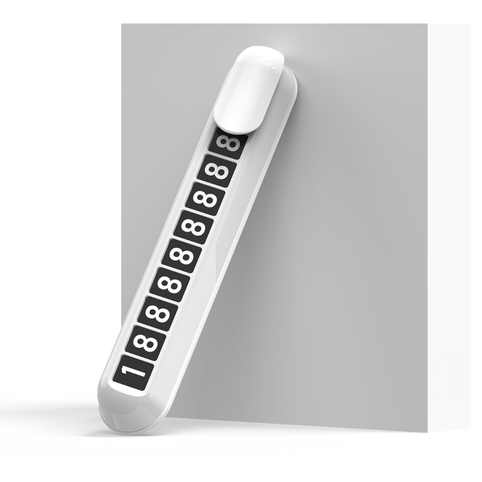 자동차 숨김형 야광 임시주차 전화번호판 (3M 접착), 1개, 화이트 6,990원