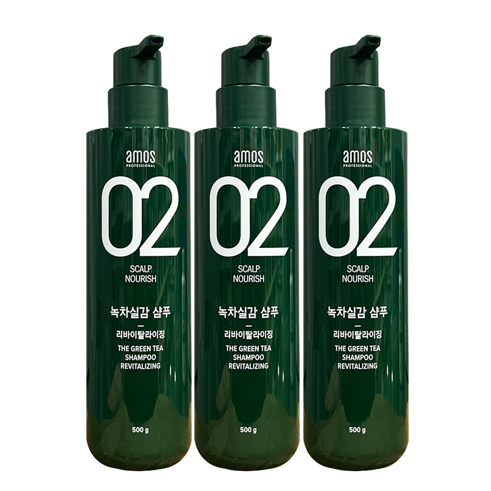 아모스 녹차실감 샴푸 리바이탈라이징 44,330원
