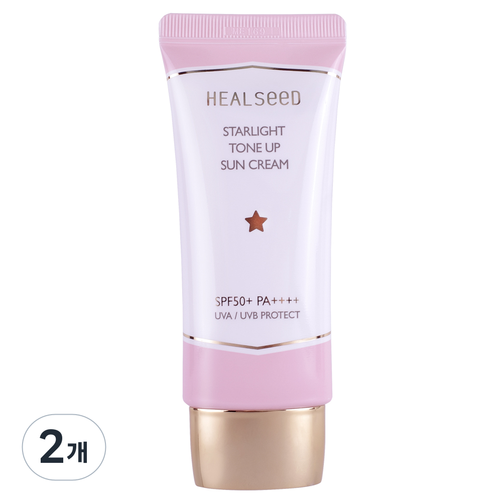 (저자극 무기자차) 힐시드 톤업 선크림 (뽀얀피부) SPF+ PA++++, 2개, 60g 28,000원