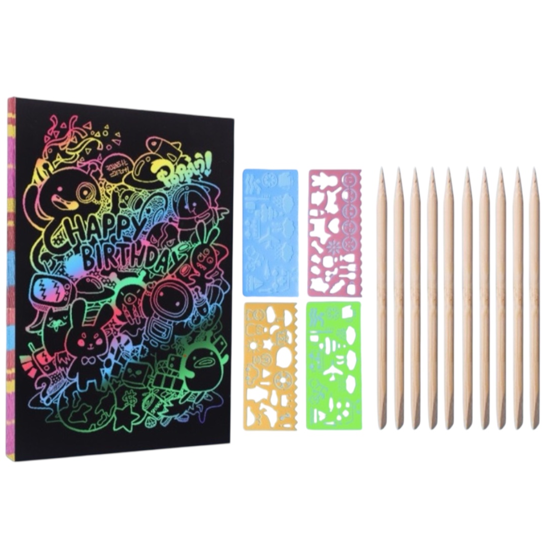 비큐리어스 스크래치 페이퍼 100장 세트 엽서크기 대용량, 1개 12,800원