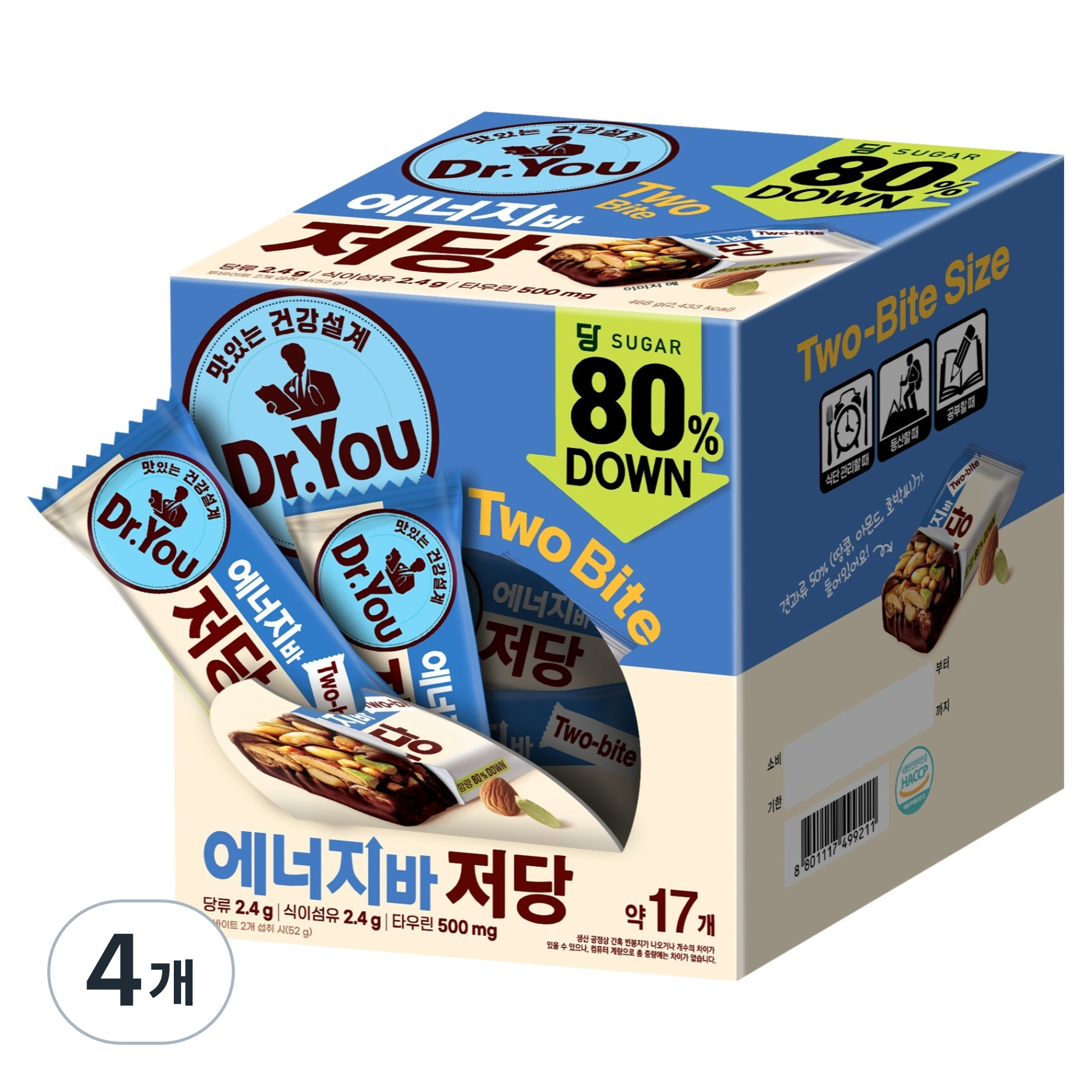 닥터유 투바이트 에너지바 저당 38,060원