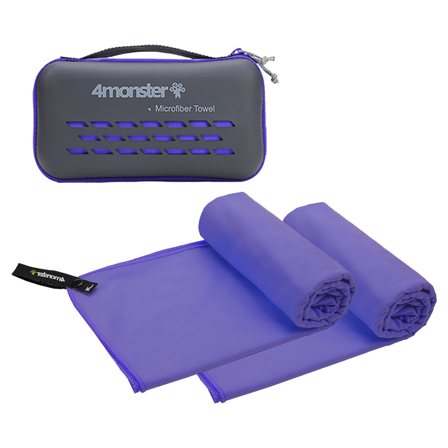 4몬스터 극세사 마이크로화이바타월 라지 2p + EVA 케이스 세트 45,920원