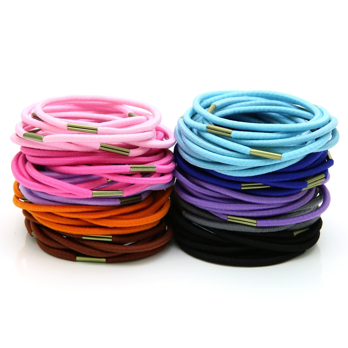 미다미 [100P파우치세트] 대용량 기본 머리끈세트(블랙/컬러) 15,900원