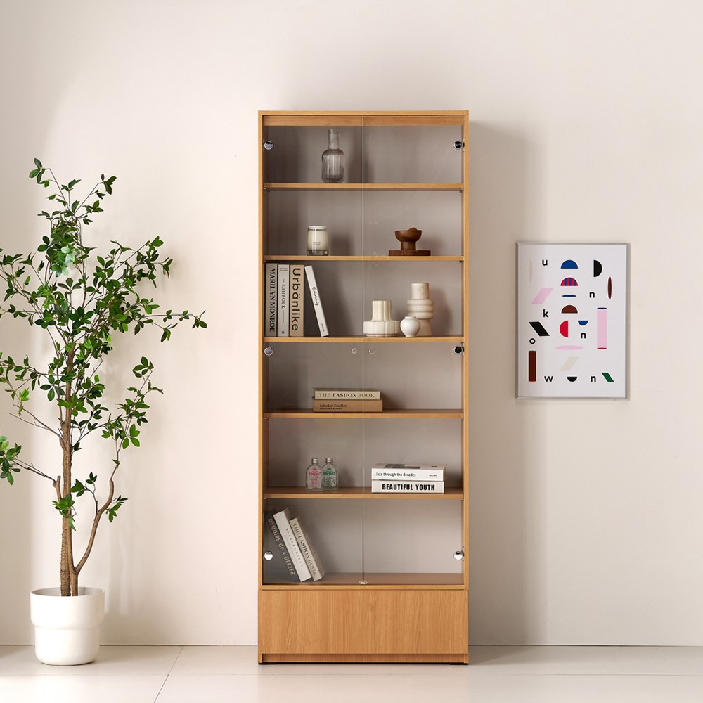 일송가구 2M 6단 키큰 코코 서랍형 강화유리 장식장 진열장 피규어 175,800원