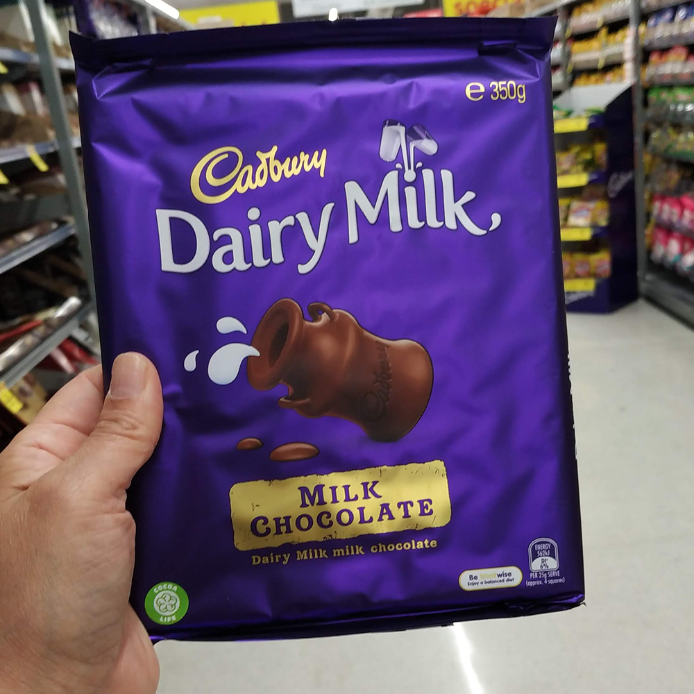 [캐드버리] 초콜렛 마니아를 위한 대용량 빅 사이즈 밀크 맛 350g 21,500원
