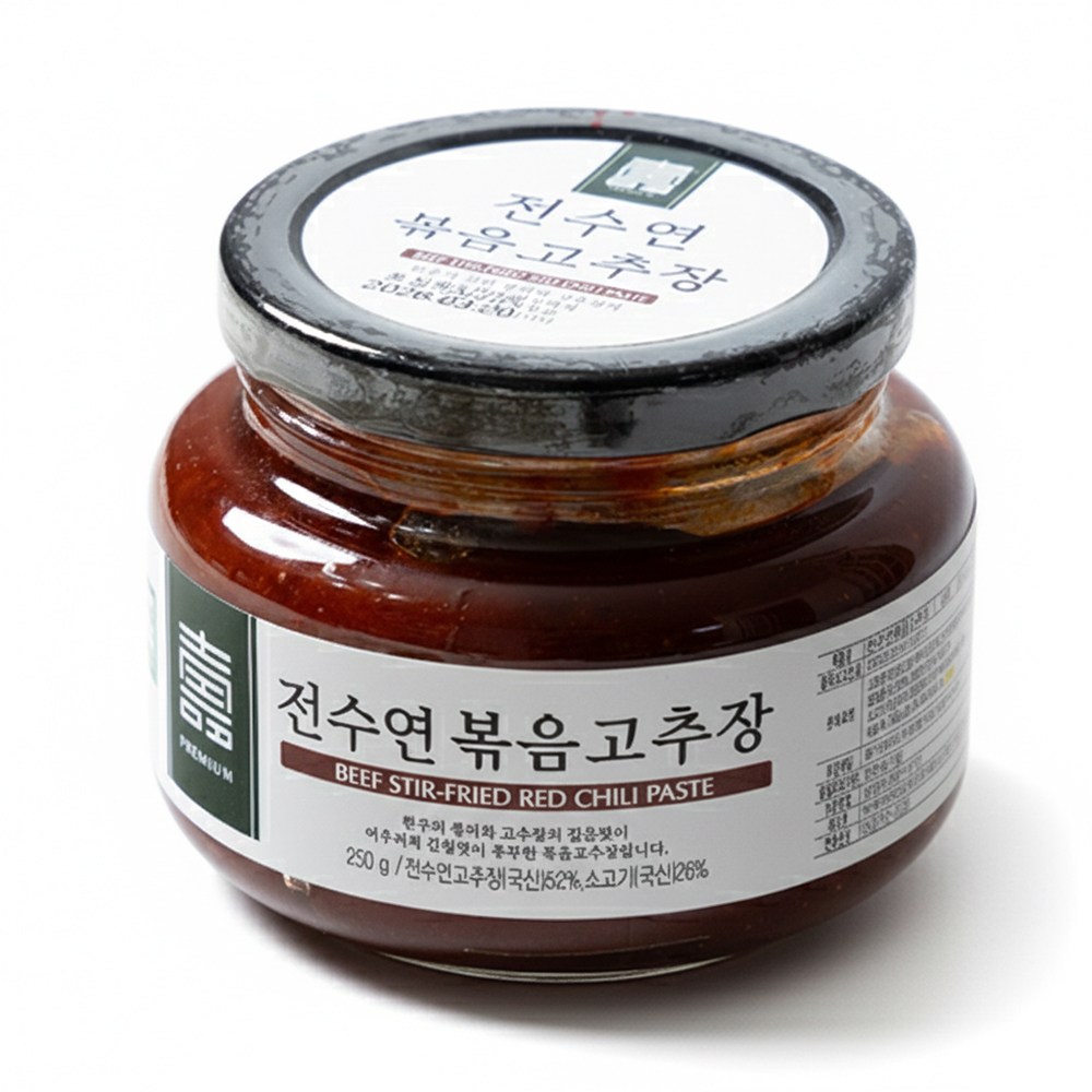 전수연 설탕제로 국내산 소고기 볶음고추장, 1개, 250g 15,300원