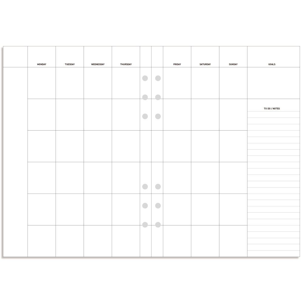 데이스테이션 6공 A5 25절 바인더 리필 먼슬리 플래너 3,000원
