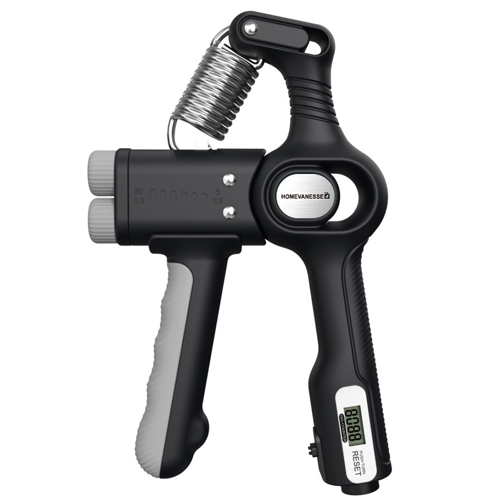 홈바내쓰 강도조절 그립 악력기 10~60kg, 블랙, 1개 13,900원