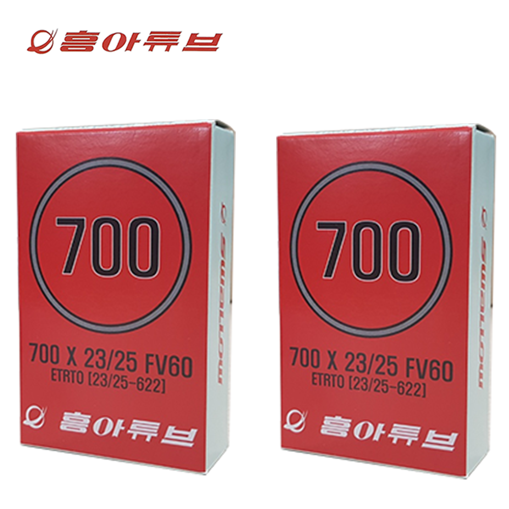 700c 프레스타 흥아 700 x 23-25c 밸브길이60mm 자전거튜브 8,830원