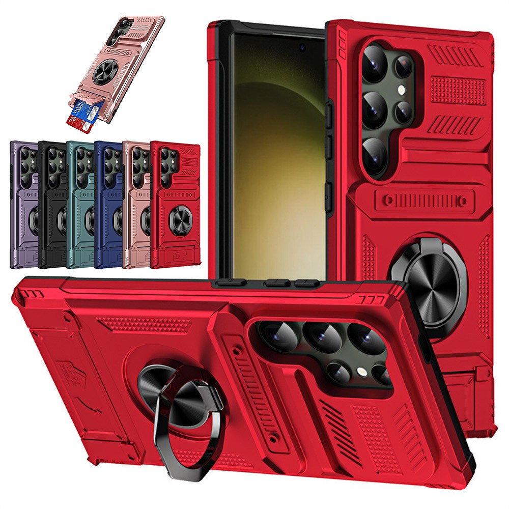 갤럭시s25 24 23 히든 카드 수납 메탈 링 범퍼 케이스 7,000원