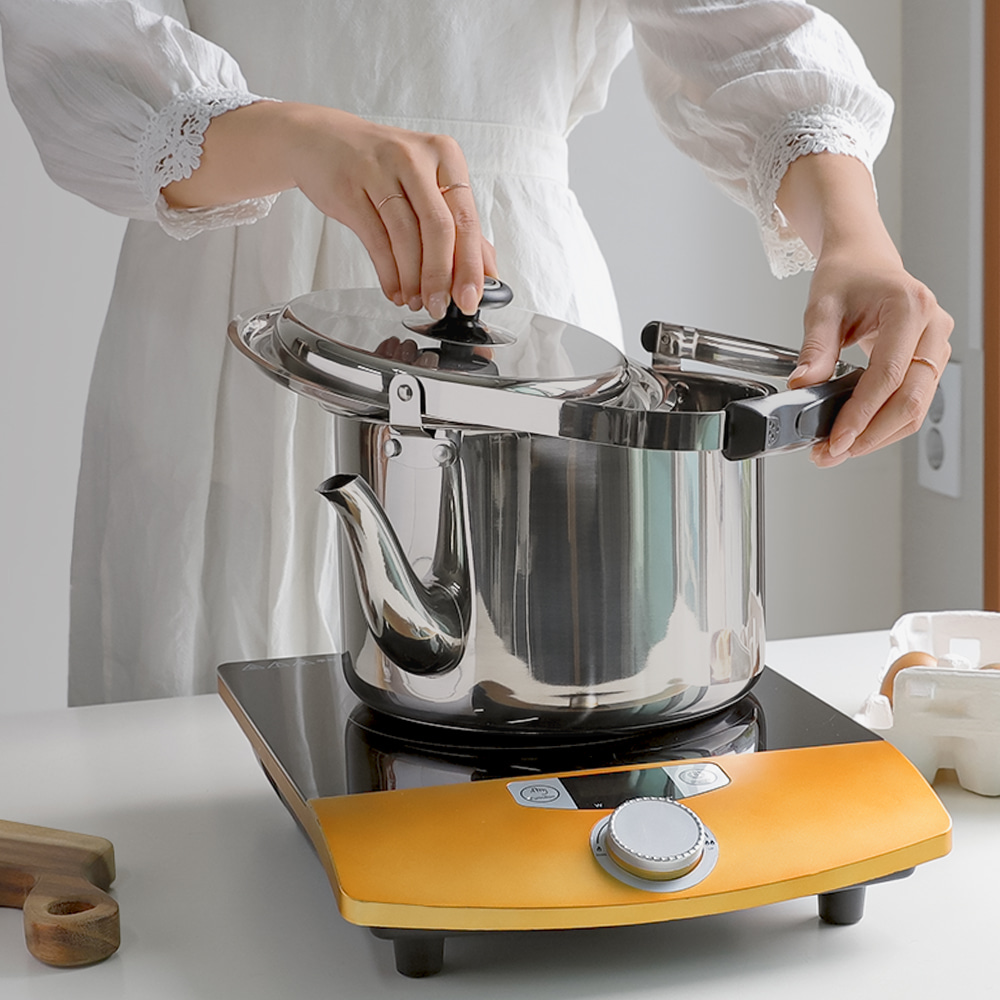 인덕션주전자 스텐주전자 물끓이는 보리차 홈즈 들통형 대용량 주전자 7L 26,000원