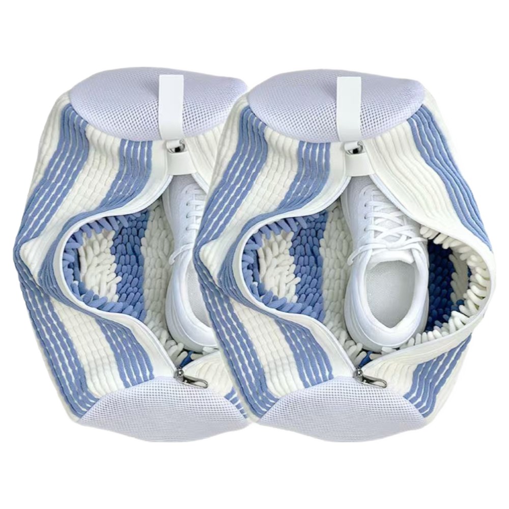 YONIVI 운동화 세탁망 극세사 신발 빨래망 특대형, 2개, 화이트블루 32,200원