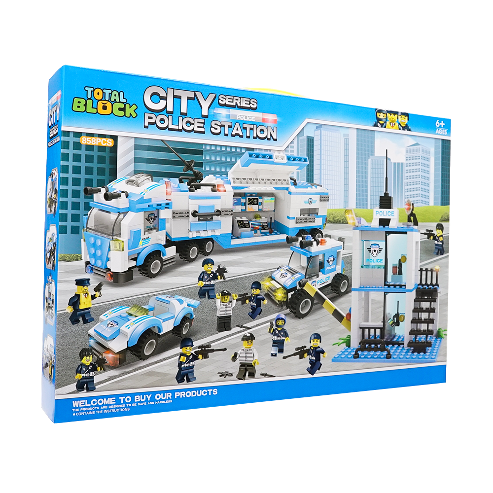 토탈블럭 블록시티 장난감 블록 레고 호환 블럭 경찰특공대 858피스, 1개 56,000원