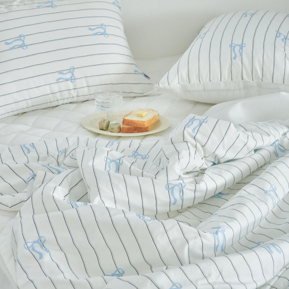 아망떼 썸머쉴드 알러지케어 스노우 시어서커 리플 호텔형 여름이불 37,520원